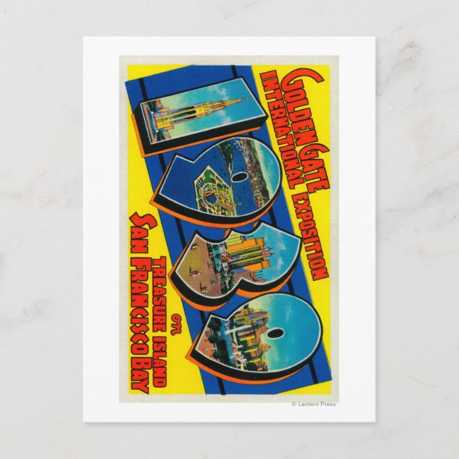 Postal San Francisco, CA - Golden Gate Internat'l (Anverso)