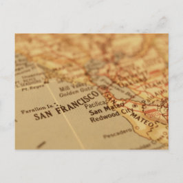 Postal San Francisco, CA Mapa de época