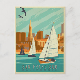Postal San Francisco, CA - Veleros