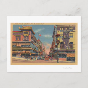 Postal San Francisco, CAGrant Avenue en Chinatown