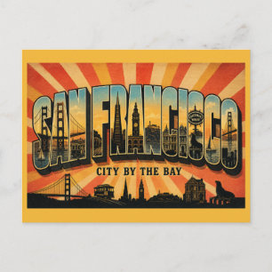 Postal San Francisco California Ciudad junto a la Bahía V
