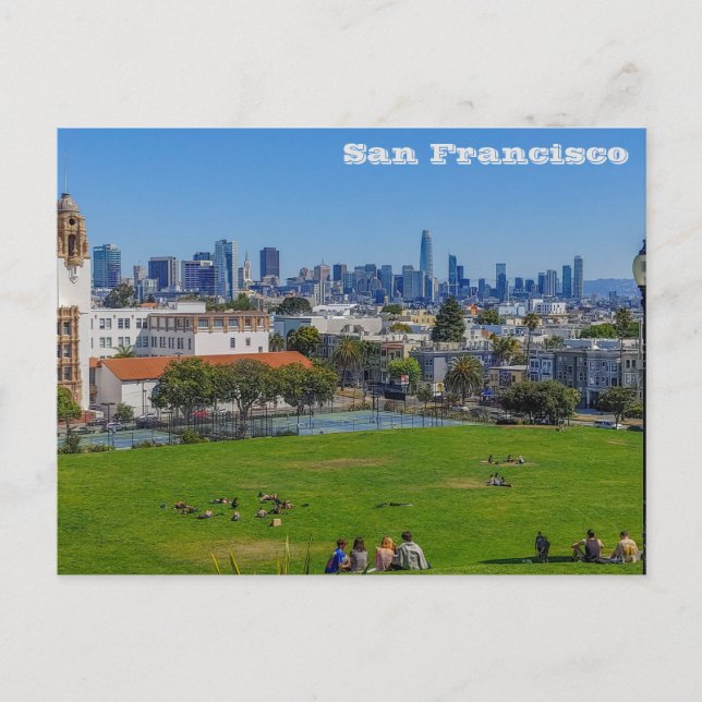 Postal San Francisco, California, Dolores Park (Anverso)