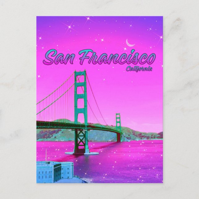 Postal San Francisco California Golden Gate Bridge  (Anverso)