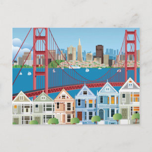 Postal San Francisco, California   La ciudad a orillas de