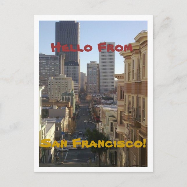 Postal San Francisco, California Post Card (Anverso)