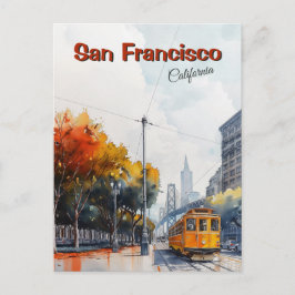 Postal San Francisco, California Vintage Travel