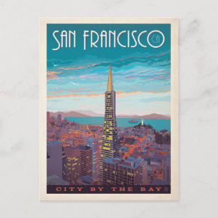 Postal San Francisco   Ciudad A Orillas De La Bahía