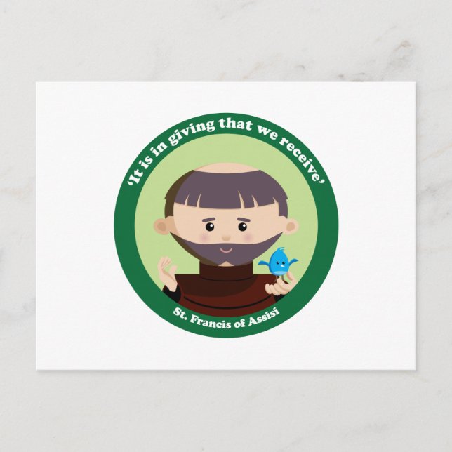 Postal San Francisco de Asís (Anverso)