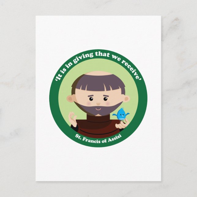 Postal San Francisco de Asís (Anverso)