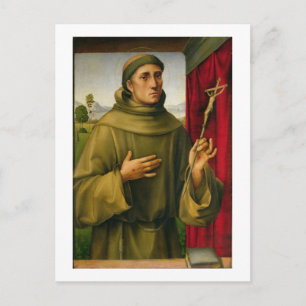 Postal San Francisco de Asís, c.1490 (temperatura sobre e