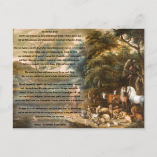 Postal San Francisco de Asís y el Puente Arcoiris