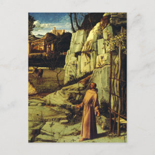 Postal San Francisco en el desierto de Giovanni Bellini