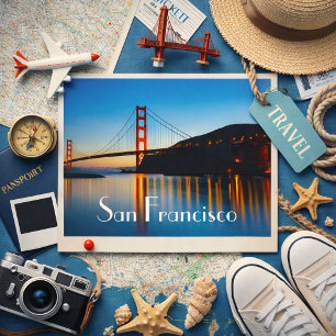 Postal San Francisco – Noches doradas junto a la bahía