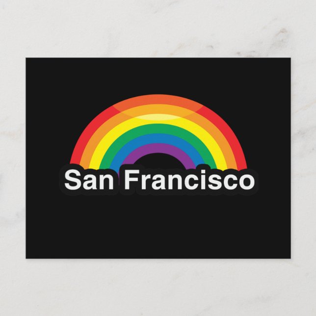 Postal SAN FRANCISCO ORGULLO LGBT RAINBOW -.png (Anverso)