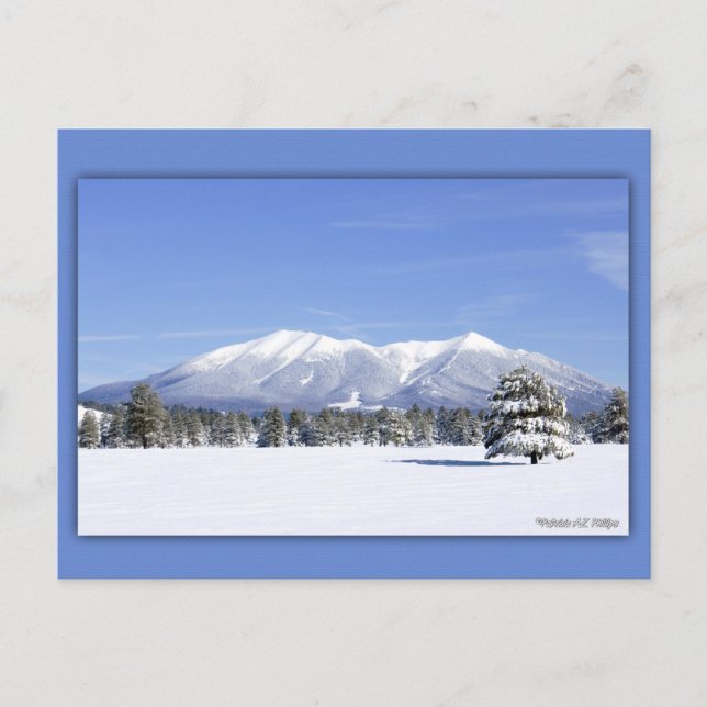 Postal San Francisco Picos En Nieve (Anverso)