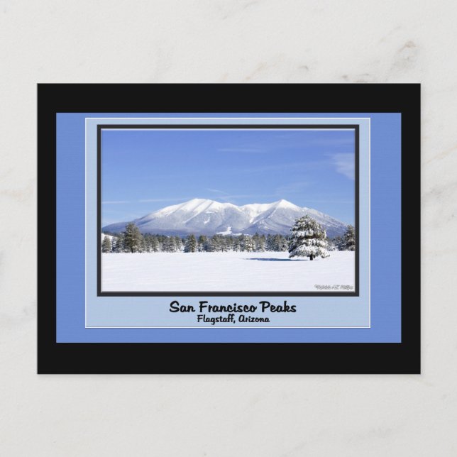 Postal San Francisco Picos En Nieve (Anverso)