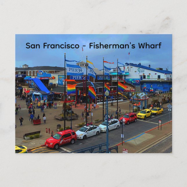 Postal San Francisco Pier 39 Orgullo #1-2 Postcard (Anverso)