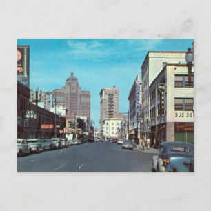 Postal San Francisco St., Vintage de El Paso TX