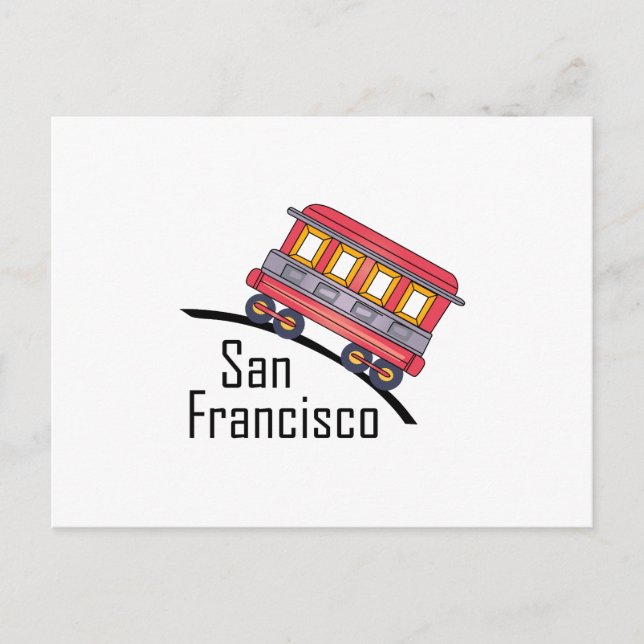Postal san francisco trolley (Anverso)