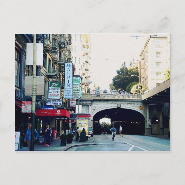 Postal San Francisco: Túneles (Anverso)