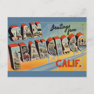 Postal San Francisco Vintage