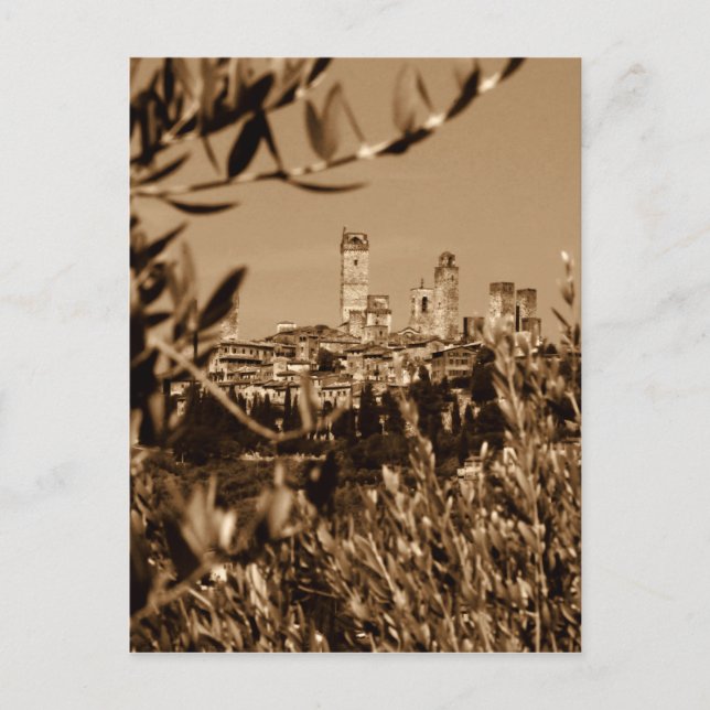 Postal San Gimignano (Anverso)