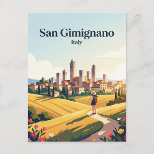 Postal San Gimignano Italia