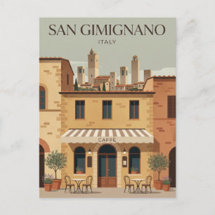 Postal San Gimignano Italia