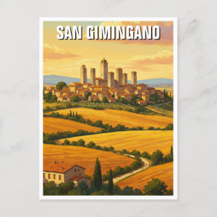 Postal San Gimingano Italia Viajes