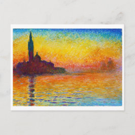 Postal San Giorgio Maggiore en el Dusk Claude Monet