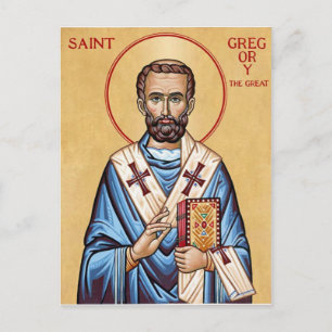 Postal San Gregorio Magno, Papa de Roma Icono Ortodoxo 