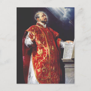 Postal San Ignacio de Loyola sacerdote católico español