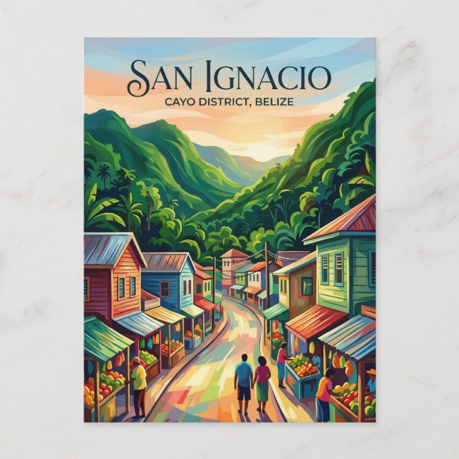 Postal San Ignacio Town Belice (Anverso)