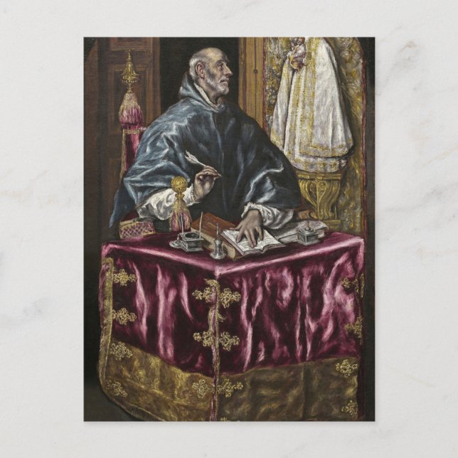 Postal San Ildefonso por El Greco (Anverso)