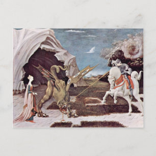 Postal San Jorge Luchando Contra El Dragón Por Uccello Pa