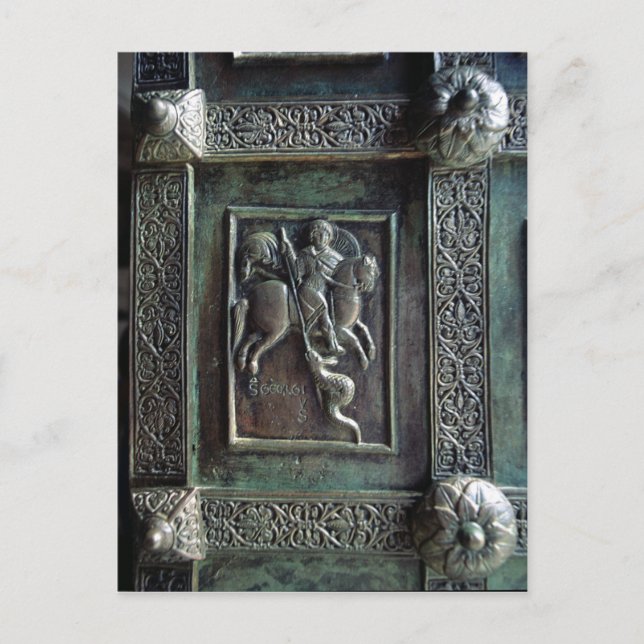 Postal San Jorge y el Dragón (Anverso)