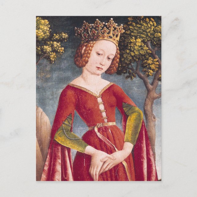 Postal San Jorge y el Dragón (Anverso)