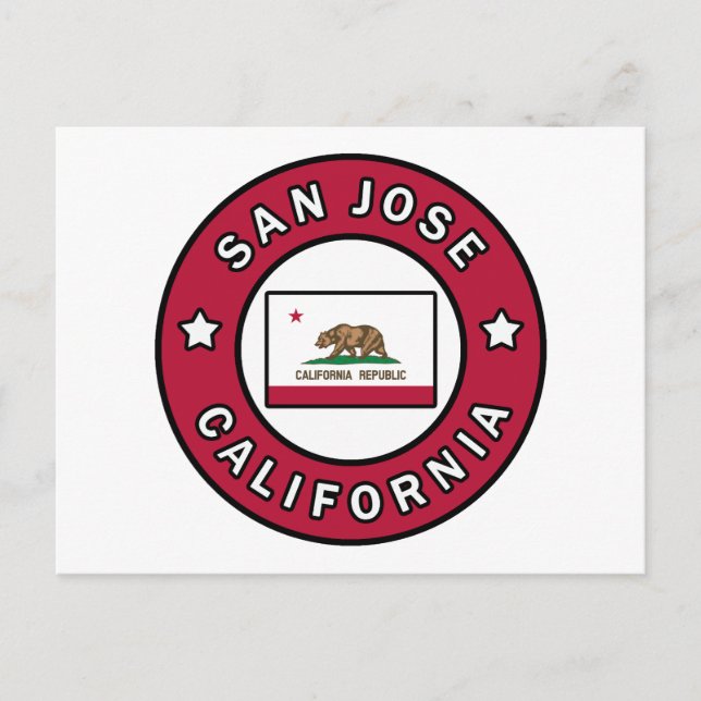 Postal San José California (Anverso)