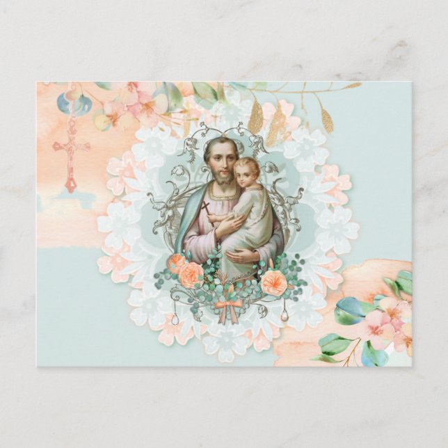 Postal San José Jesús Eucalyptus Peach (Anverso)