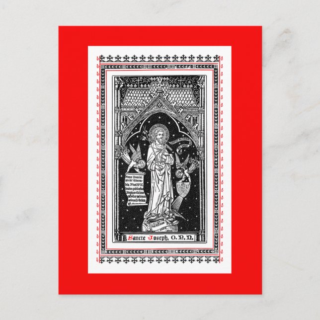 Postal San José, Patrono de la Iglesia (DT 01) (Anverso)