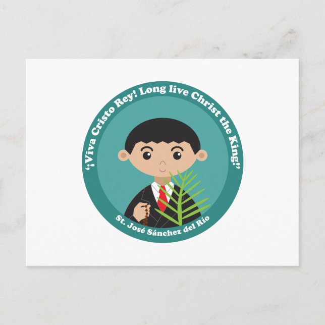 Postal San José Sánchez del Río (Anverso)