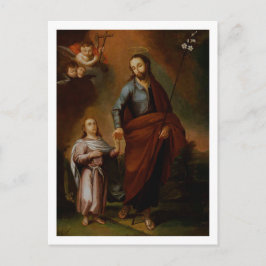 Postal San José y el Cristo Niño–José Campeche