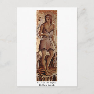 Postal San Juan Bautista De Carlo Crivelli