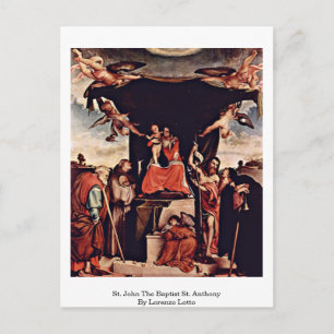 Postal San Juan Bautista San Anthony De Lorenzo Lotto