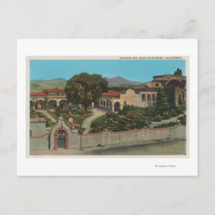 Postal San Juan Capistrano, CAView de la Misión
