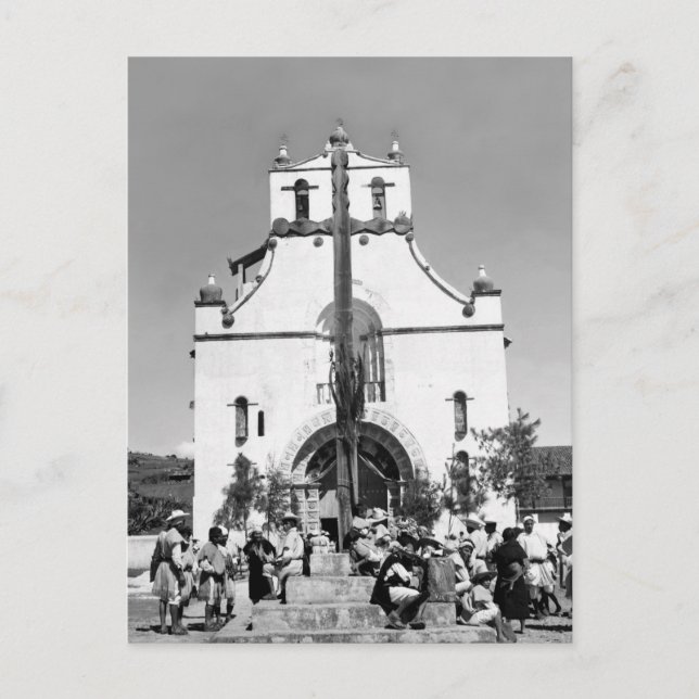 Postal San Juan Chamula, Chiapas, México (Anverso)