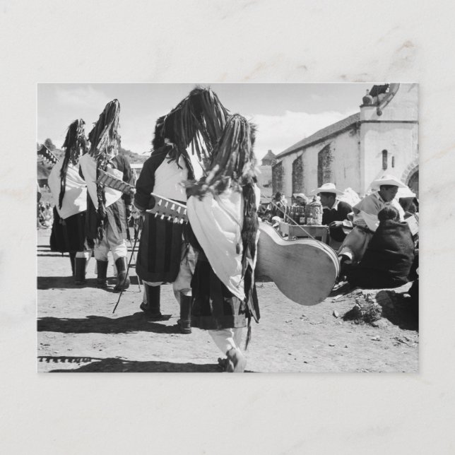 Postal San Juan Chamula, Chiapas, México (Anverso)