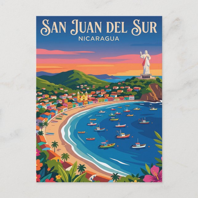 Postal San Juan del Sur Nicaragua (Anverso)