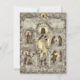 Postal San Juan el antepasado, icono del Ángel del Desier