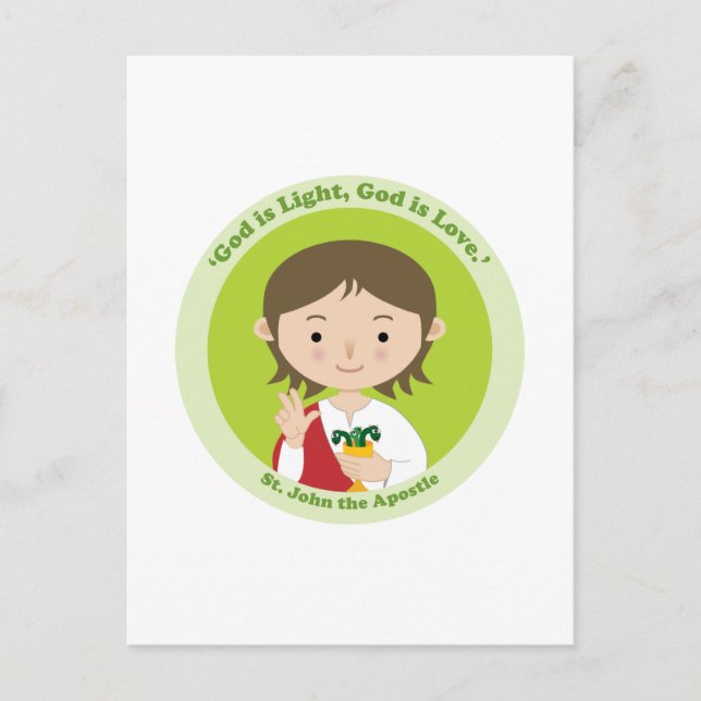 Postal San Juan el Apóstol (Anverso)